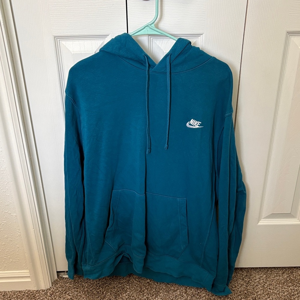 Nike Men's Teal Hoodie